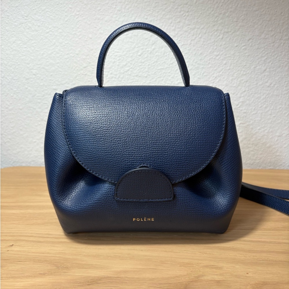 Polene Numéro Un Nano Navy Crossbody Handbag